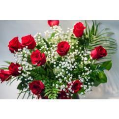 12 Roses élégantes - Fleuriste Pour Vous Inc